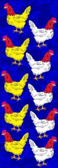 Chicken Kapparos Die-cut Stickers, 25 Sheets