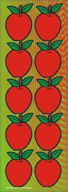 Apple Jumbo Sticker Classpack, 25 Sheets