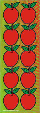 Apple Jumbo Sticker Classpack, 25 Sheets