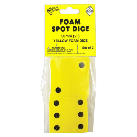 Dot Foam Dice Set, Pack of 2