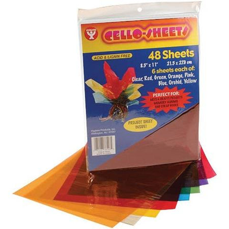 Hygloss Cello Sheets, 12" X 12" / 48-Pack