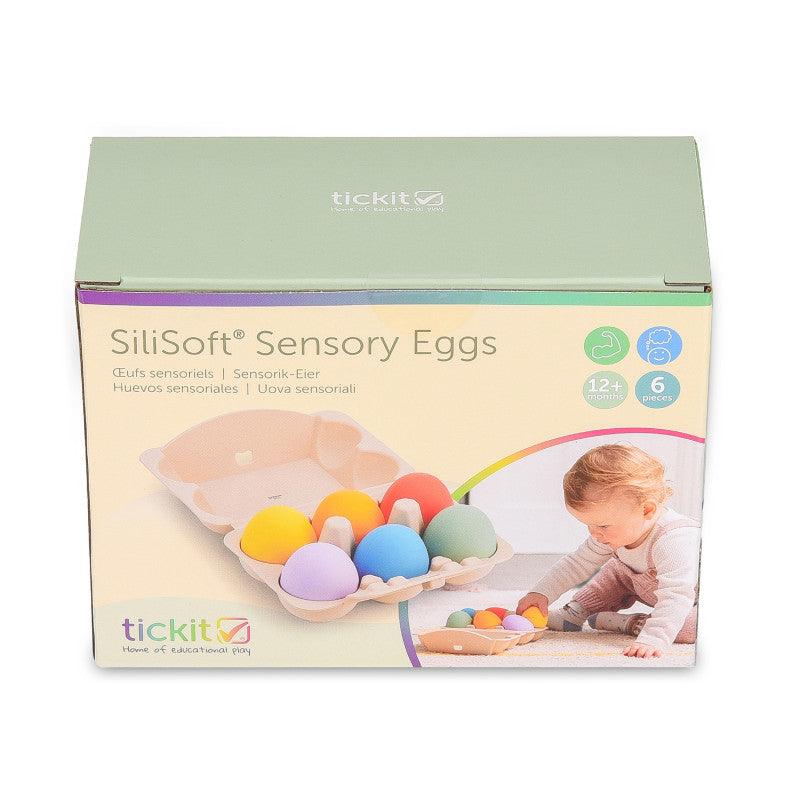 SiliSoftÂ® Sensory Eggs, Rainbow, Set of 6