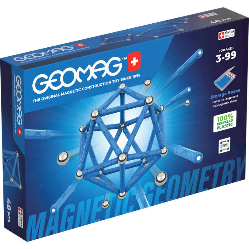 Classic Magnetic Geometry Construction Set, 48 Pieces