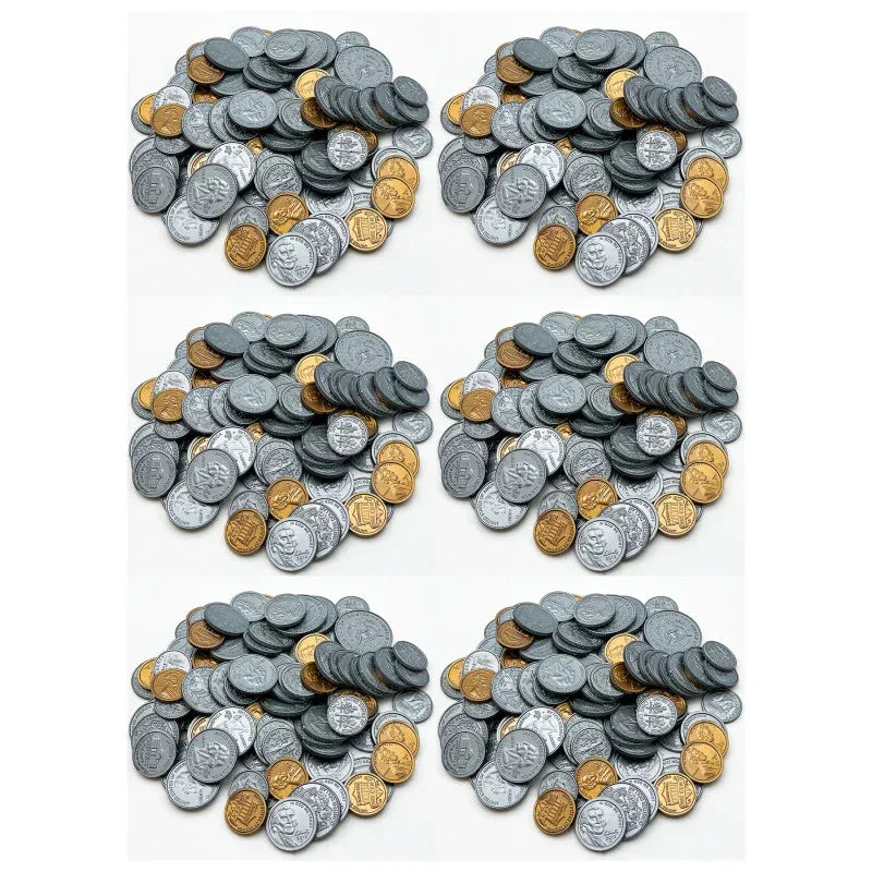Play Money: Assorted Coins, Pack of 6