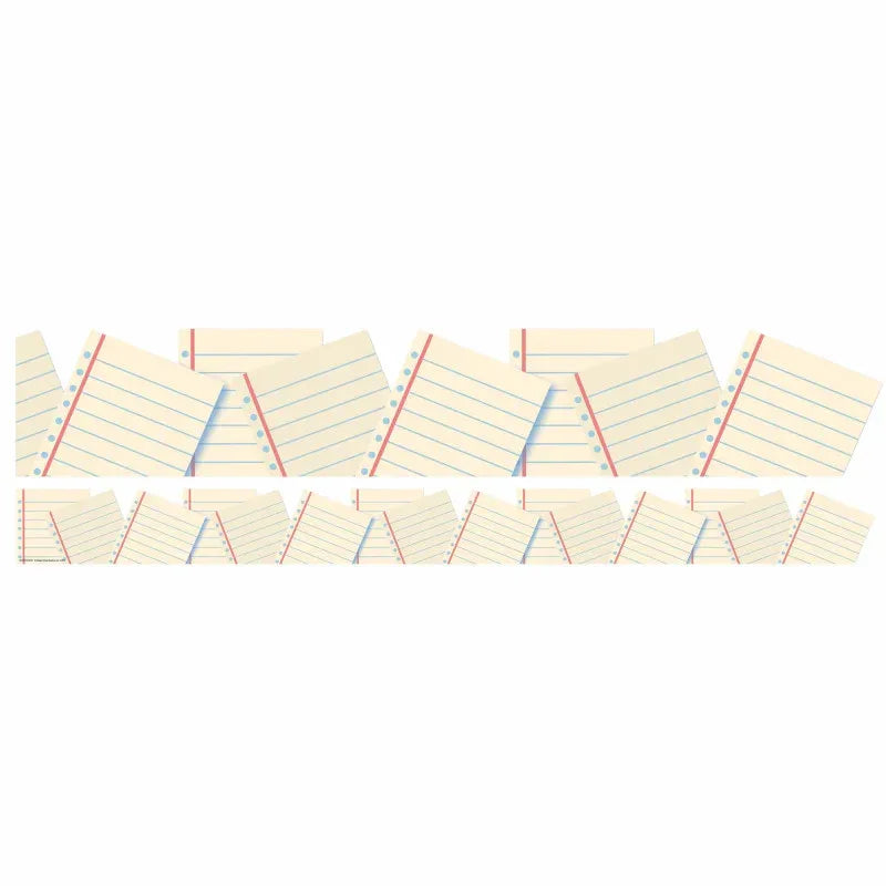 Notebook Paper Extra Wide Deco Trim, 37 Feet