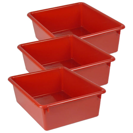 Double Stowaway&reg; Tray Only, Red, Pack of 3