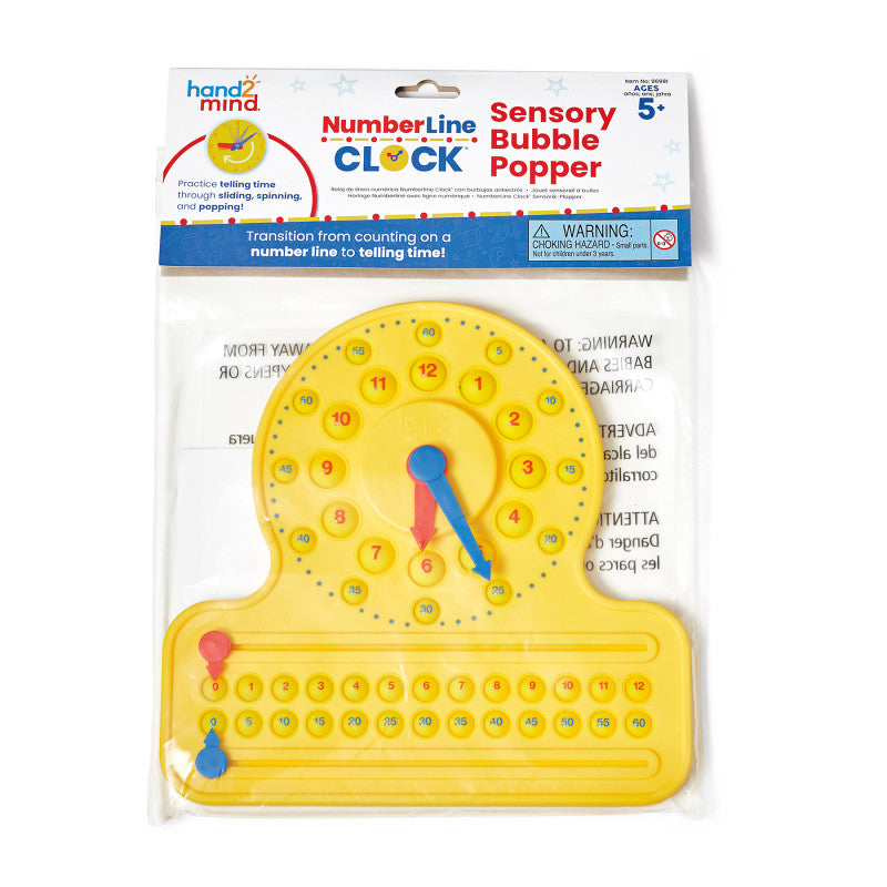 NumberLine Clock&trade; Sensory Bubble Popper
