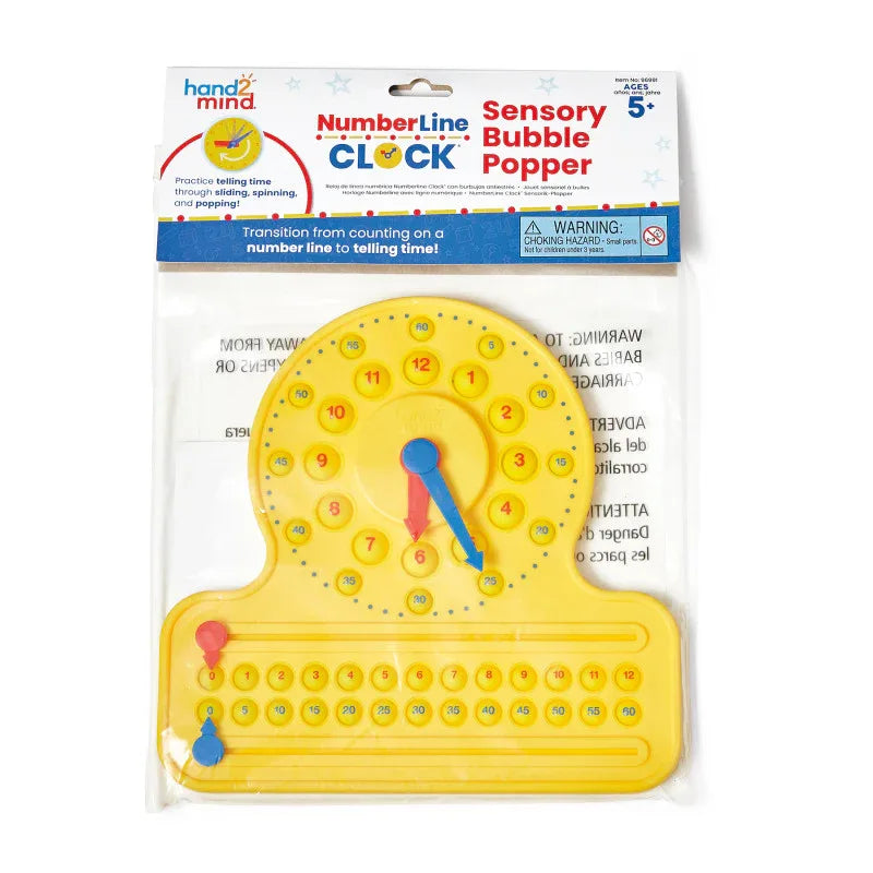 NumberLine Clock&trade; Sensory Bubble Popper