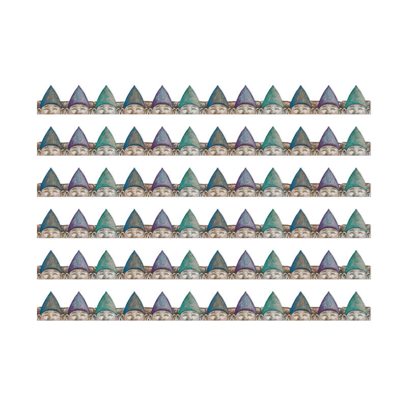 Curiosity Garden Peeking Gnomes Extra Wide Deco Trim&reg;, 37 Feet Per Pack, 6 Packs