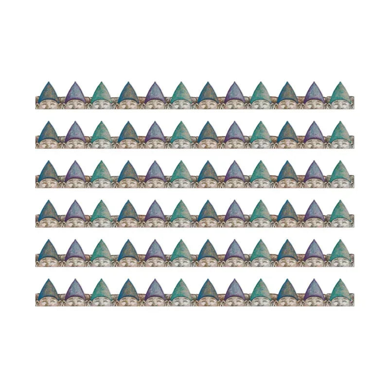 Curiosity Garden Peeking Gnomes Extra Wide Deco Trim&reg;, 37 Feet Per Pack, 6 Packs