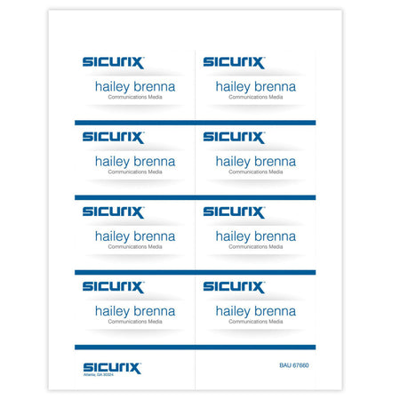 Printable Badge Inserts, 3-1/2" x 2-1/4", Pack of 56