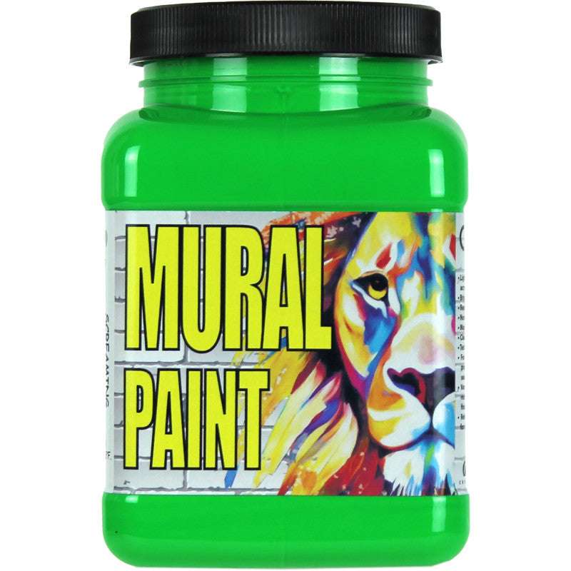 Mural Paint, Pint, Screaming Green (Neon)