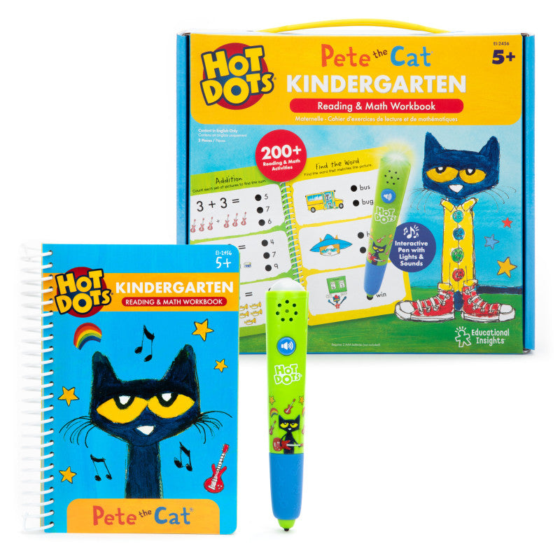 Hot Dots&reg; Pete the Cat&reg; Kindergarten Reading & Math