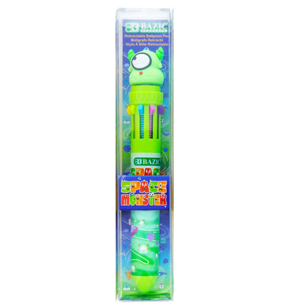 Space Monster Series 10-Color Pen, Assorted Designs