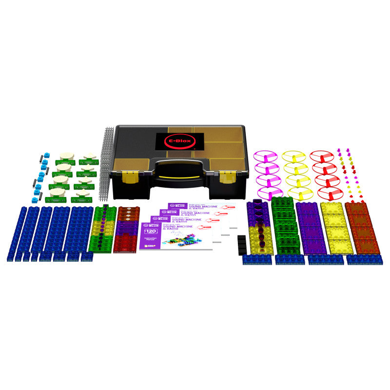Circuit Blox 120, Circuit Board Building Blocks Classroom Set, 196 Pieces