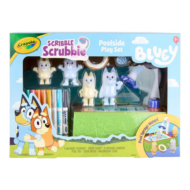 Scribble Scrubbie Bluey Poolside Playset