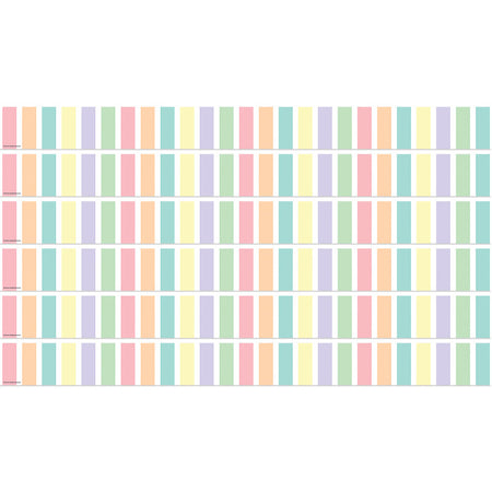 Pastel Pop Stripes Straight Border Trim, 35 Feet Per Pack, 6 Packs