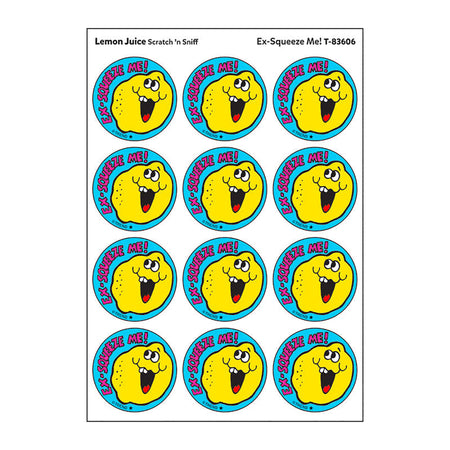Ex-Squeeze Me!/Lemon Juice Scented Stickers, Pack of 24