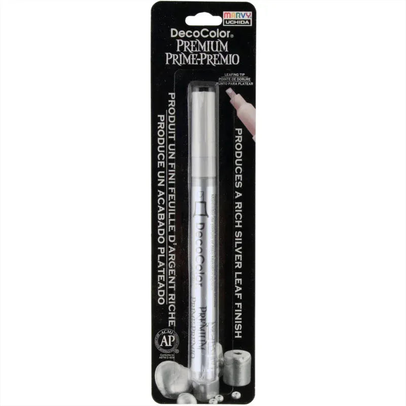 DecoColor® Premium Paint Marker, 250-S, Leafing Tip, Silver