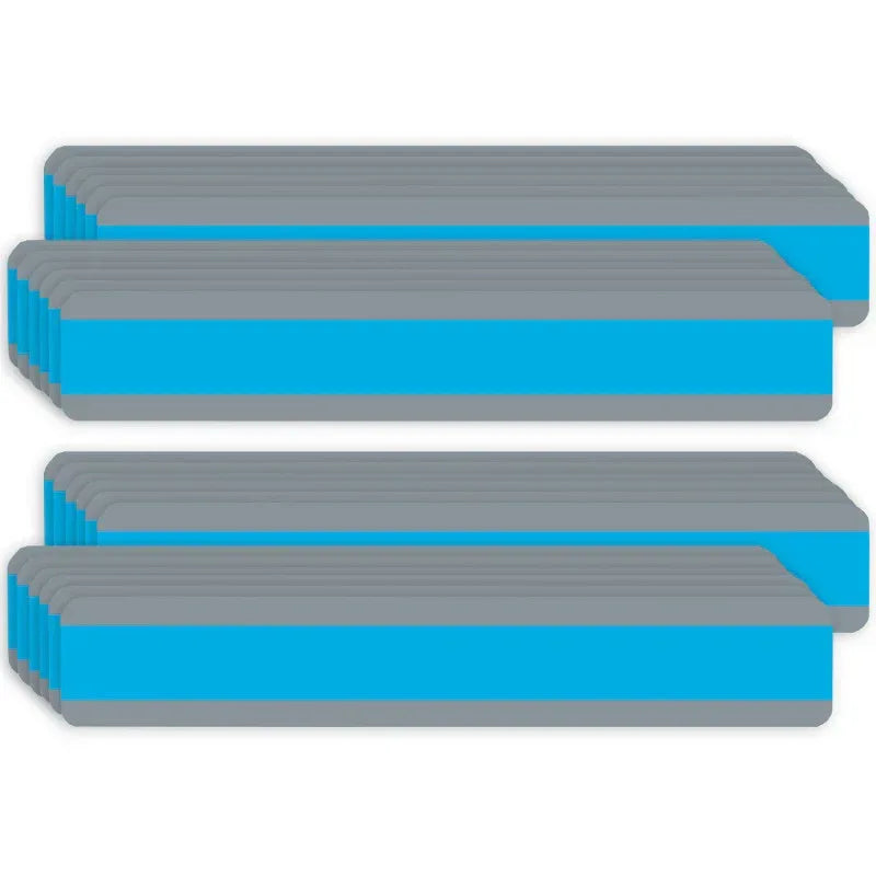 Double Wide Sentence Strip Reading Guide, 1-1/4" x 7-1/4", Blue, 12 Per Pack, 2 Packs