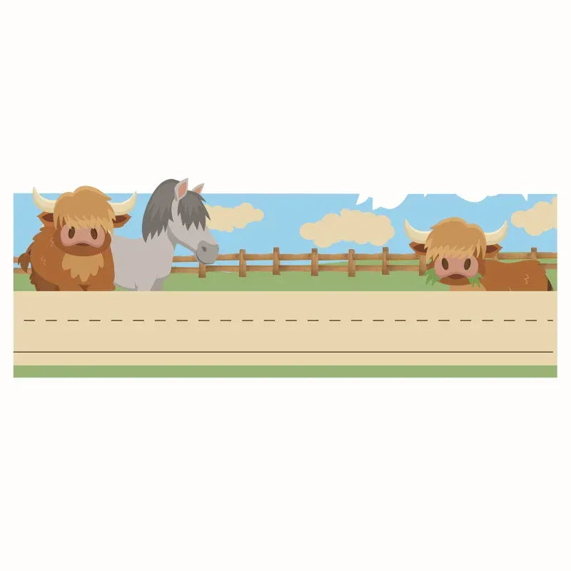 Wild Wild Classroom Tented Name Plate, 9-5/8" x 6-1/2", Pack of 36