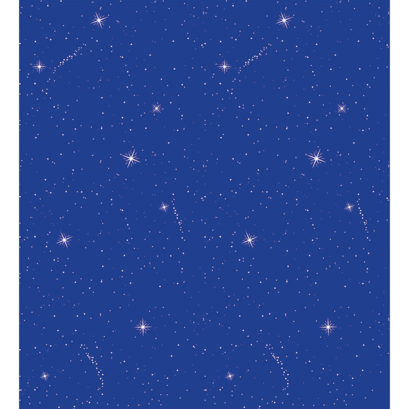 Bulletin Board Art Paper, Night Sky, 48" x 12', 4 Rolls
