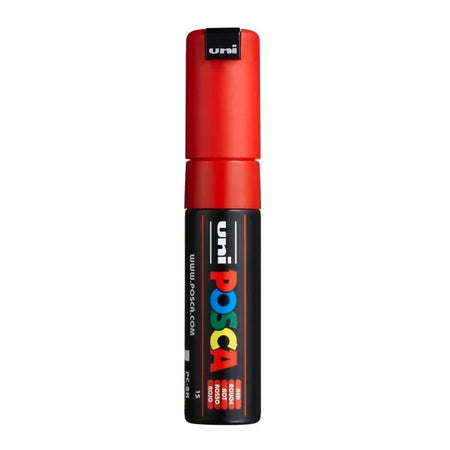 uni® POSCA PC-8K Water-Based Paint Markers, Broad Tip (8mm), Red