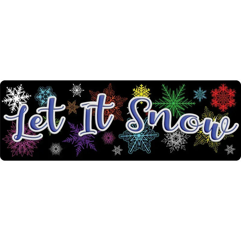 The Original Fun Mat&trade;, Mat Runner, 15.5" x 47", Let it Snow