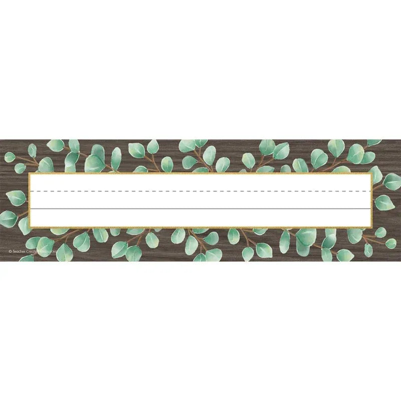 Eucalyptus Flat Name Plates, Pack of 36