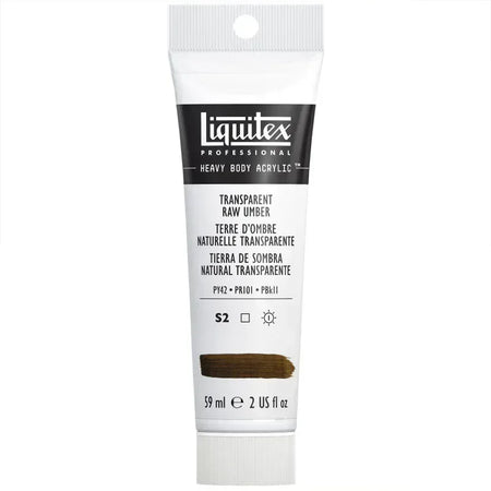 Professional Heavy Body Acrylic Paint, 59 mL Tube, Transparent Raw Umber