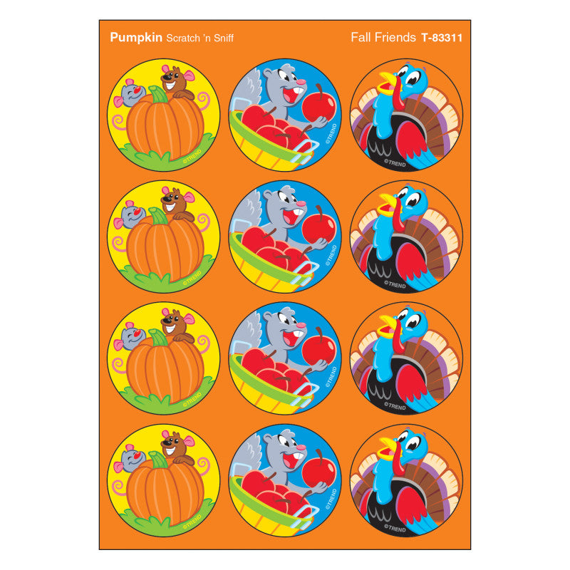 Fall Friends/Pumpkin Stinky Stickers&reg;, 48 Count