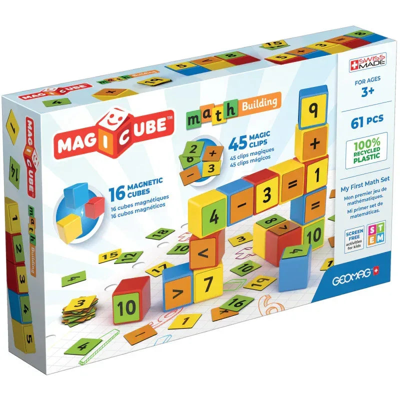 Magicube&trade; Math Building Set, Recycled, 61 Pieces