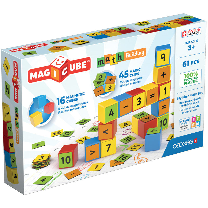 Magicube&trade; Math Building Set, Recycled, 61 Pieces