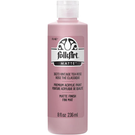 Acrylic Paint Matte, 8oz., Vintage Tea Rose