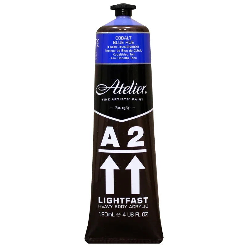 A2 Heavy Body Lightfast Artist Acrylic, 4 oz., Cobalt Blue Hue