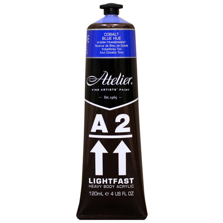 A2 Heavy Body Lightfast Artist Acrylic, 4 oz., Cobalt Blue Hue