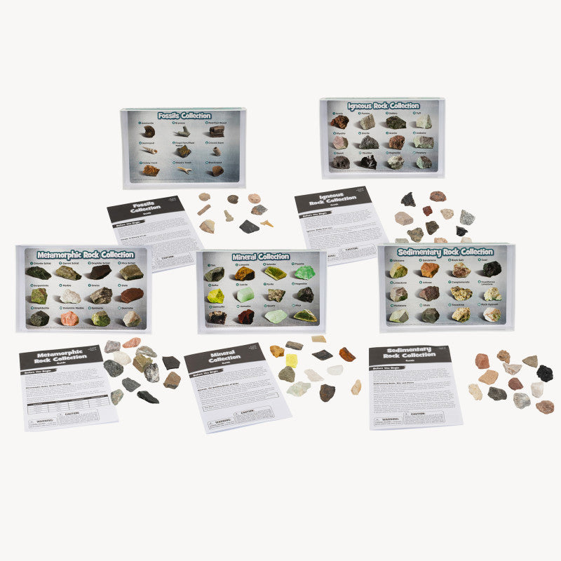 GeoSafari&reg; Complete Rock, Mineral, & Fossil Collections, Set of 57