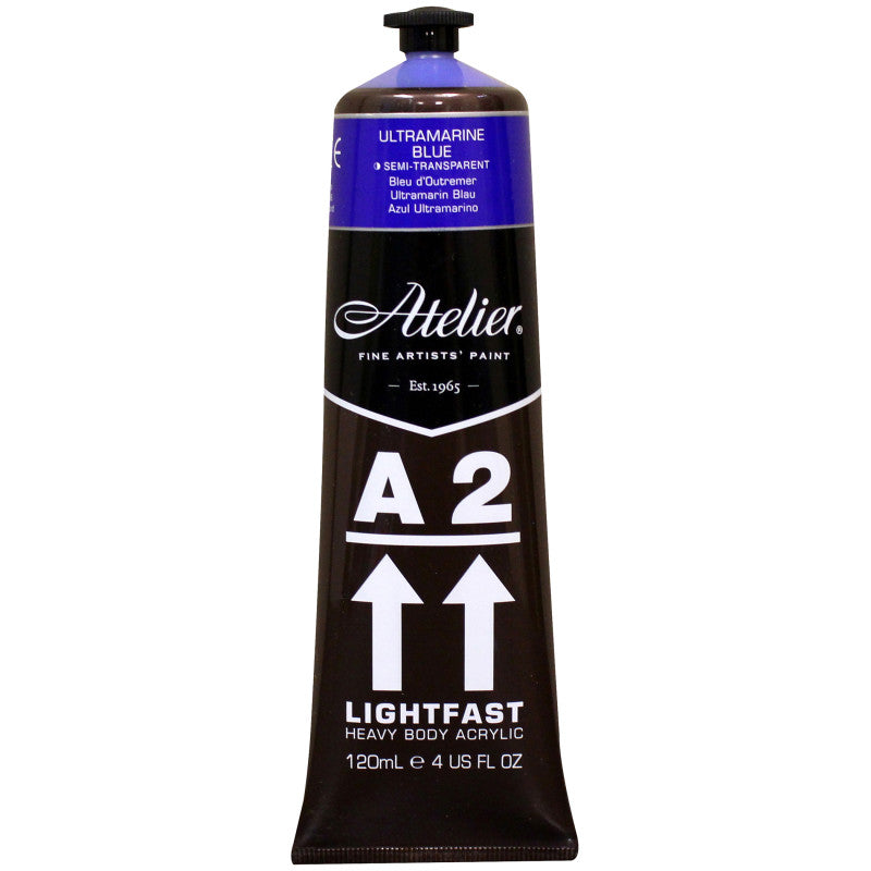 A2 Heavy Body Lightfast Artist Acrylic, 4 oz., Ultramarine Blue