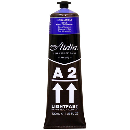 A2 Heavy Body Lightfast Artist Acrylic, 4 oz., Ultramarine Blue