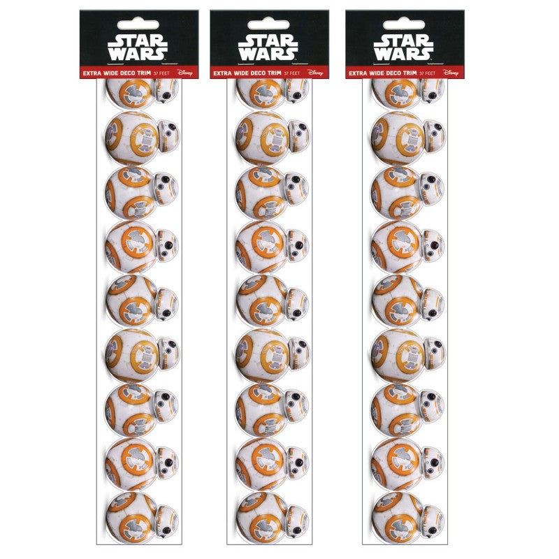 Star Wars&trade; BB-8 Extra Wide Die-Cut Deco Trim&reg;, 37 Feet Per Pack, 3 Packs
