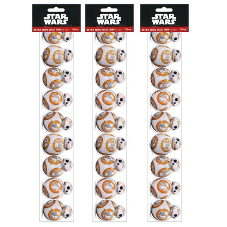 Star Wars&trade; BB-8 Extra Wide Die-Cut Deco Trim&reg;, 37 Feet Per Pack, 3 Packs
