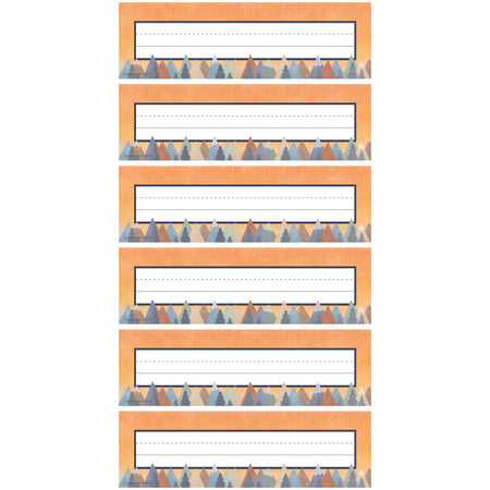 Moving Mountains Flat Name Plates, 36 Per Pack, 6 Packs