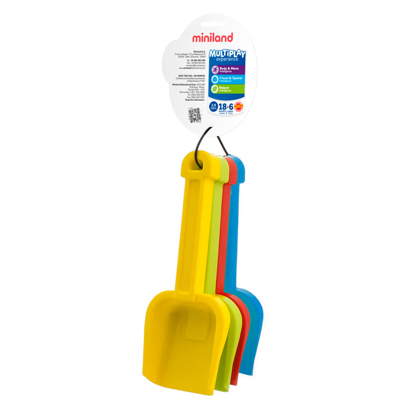 Plastic Shovel Sand & Water Toy, Assorted Colors, Pack of 4