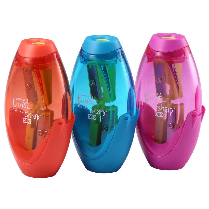 Twist-n-Sharp&trade; Duo Pencil Sharpener, Assorted Colors