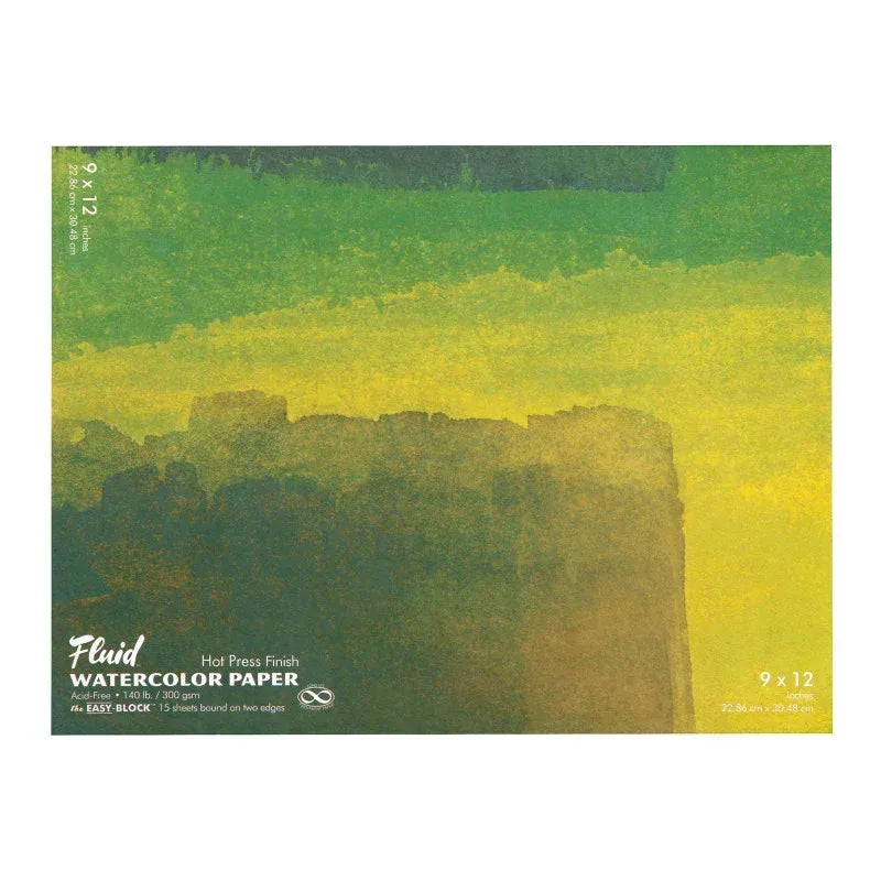 Fluid™ Hot Press Watercolor Paper Block