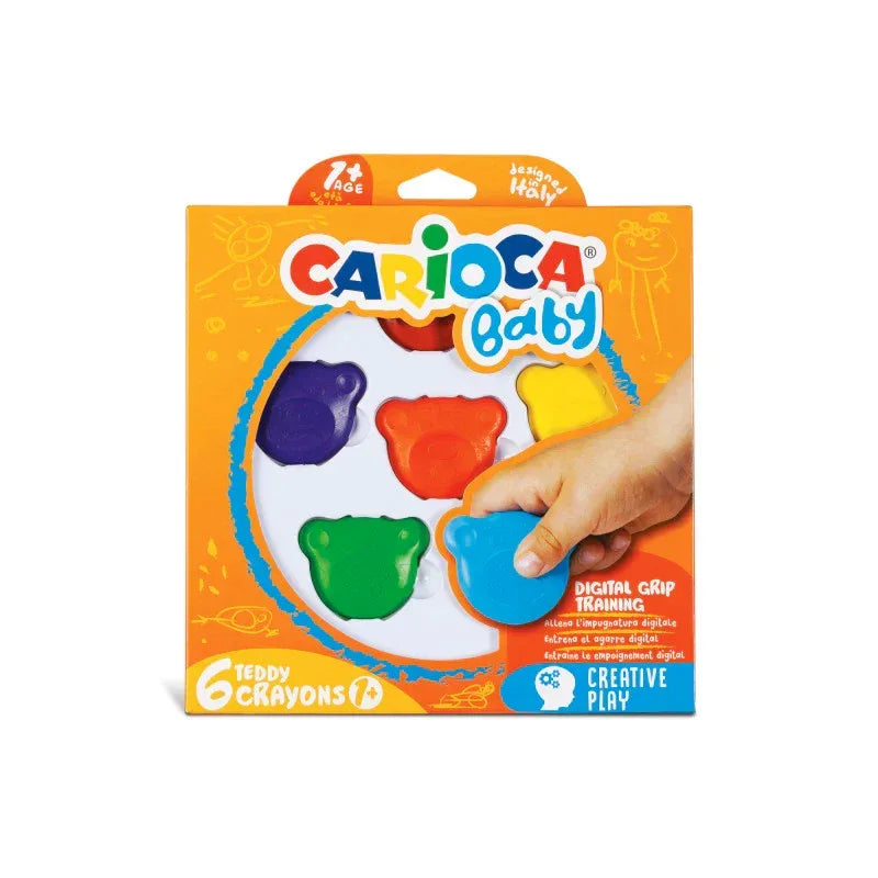 BABY Teddy Crayons - 6 Pieces