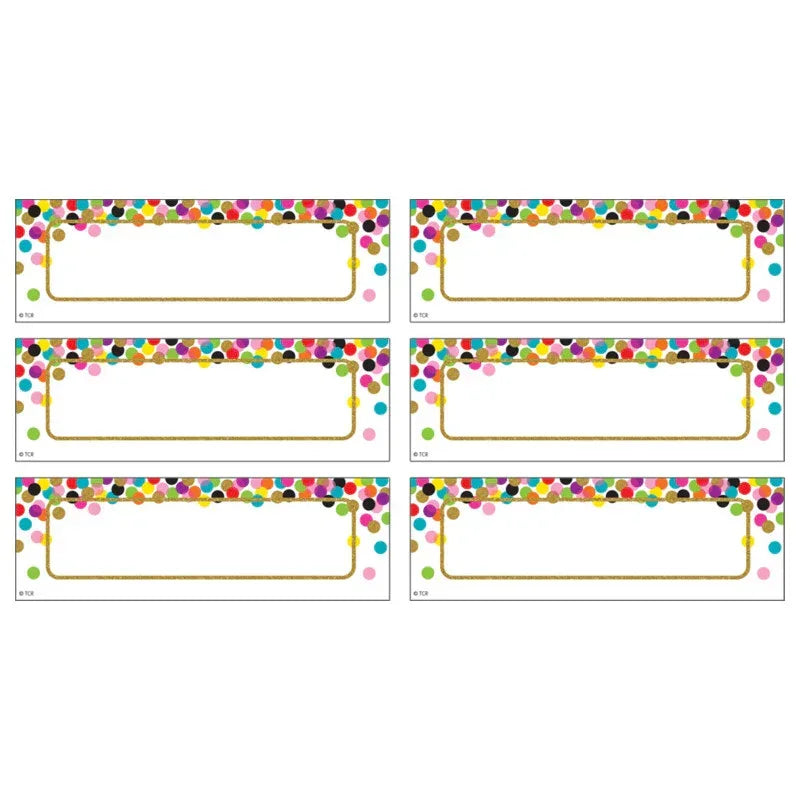 Confetti Labels Magnetic Accents, Pack of 20