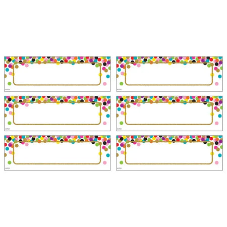 Confetti Labels Magnetic Accents, Pack of 20