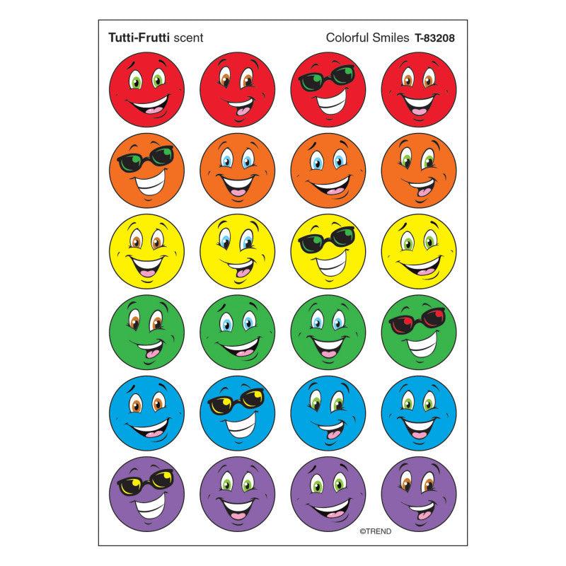 Colorful Smiles/Tutti-Frutti Stinky StickersÂ®, 96 ct.