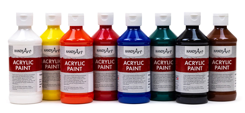Handy Art® PRIMARY Student Acrylic Paint Set of 8 - 8 oz